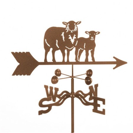 Ez Vane Sheep with Lamb Weathervane - Four Sided Mount EZ124248
